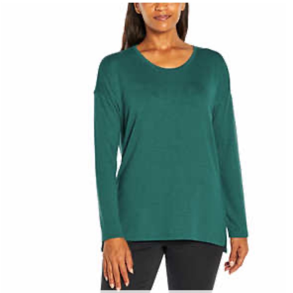 Banana Republic Green Long Sleeve Scoop Neck Casual Pullover Top LG.